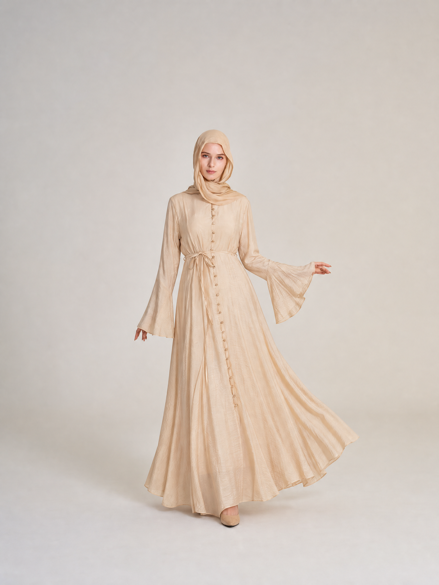 Elysia: linen maxi dress