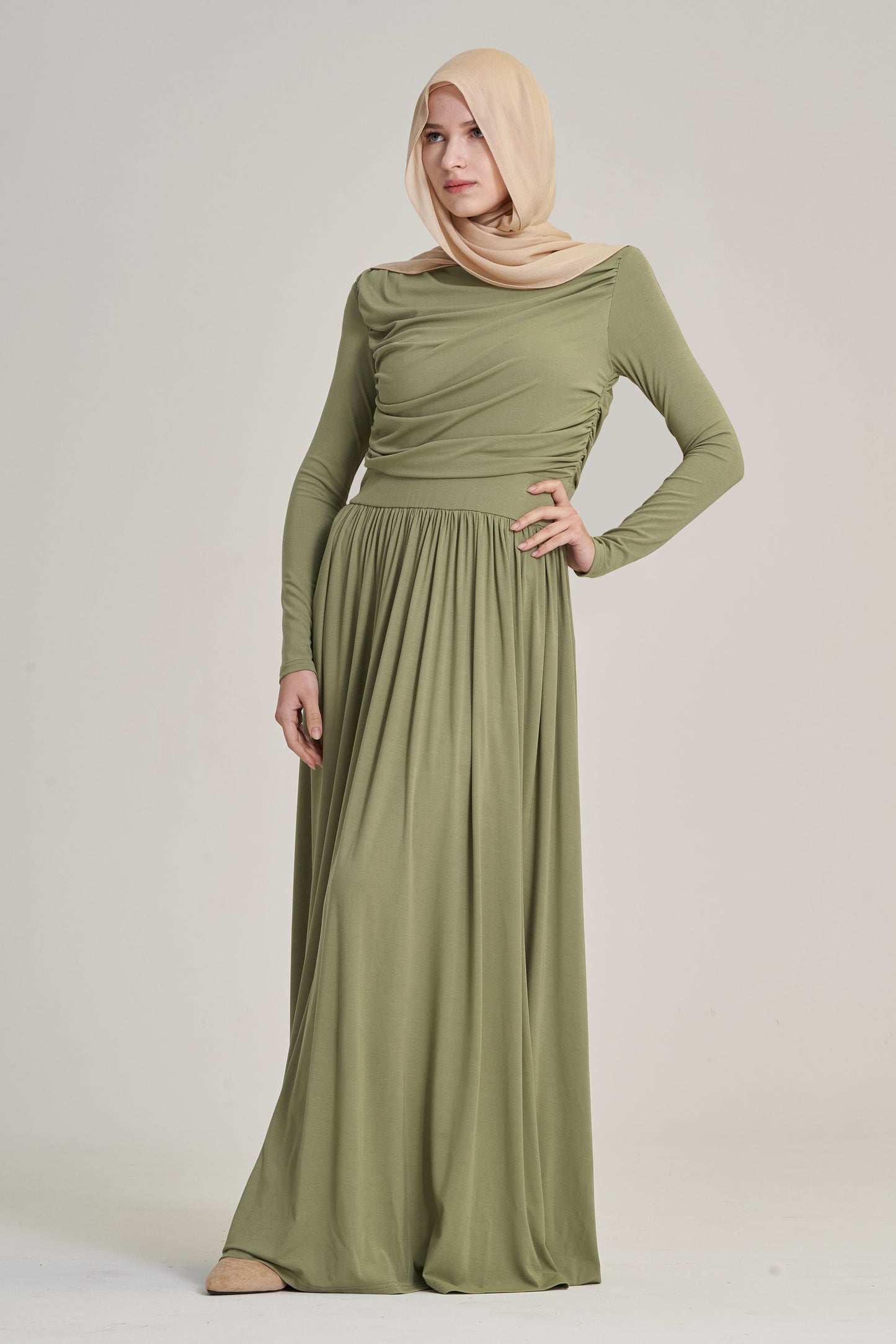 Amara: Drape Dress