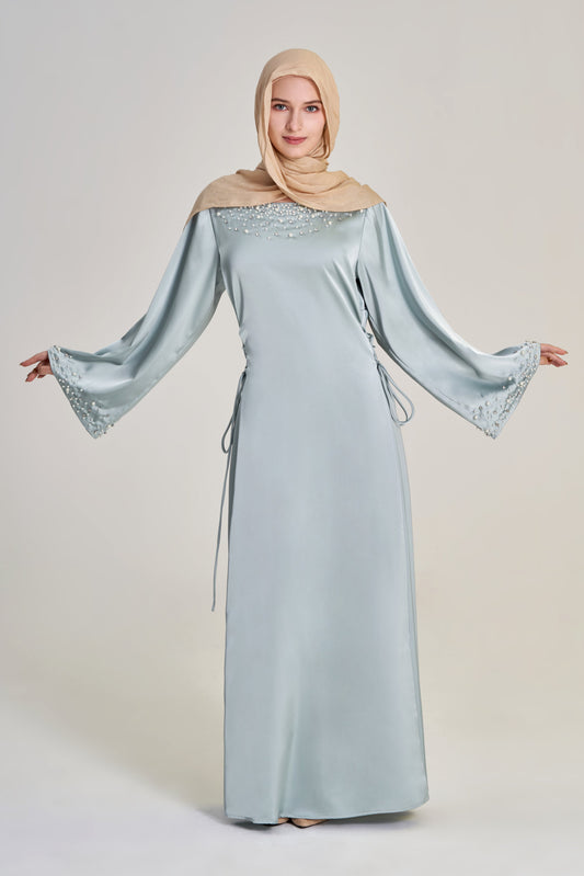 Ayla- Rhinestone and Pearl Dress