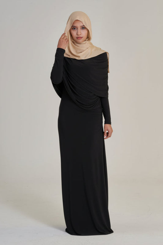 Rhea: Drape Maxi Dress