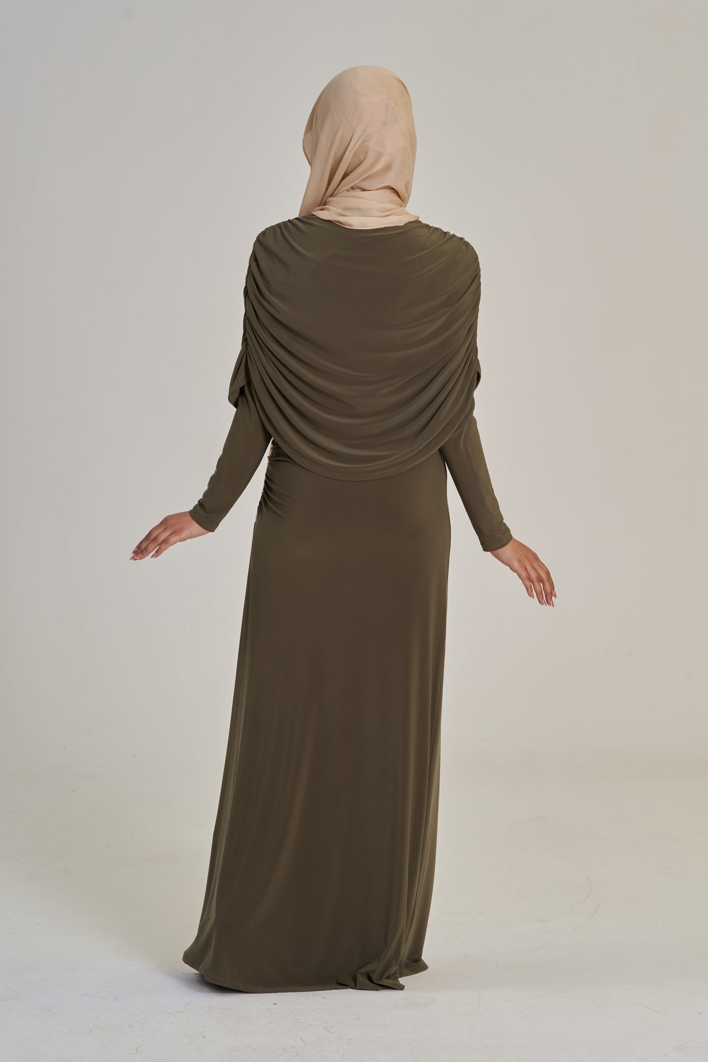 Rhea: Drape Maxi Dress