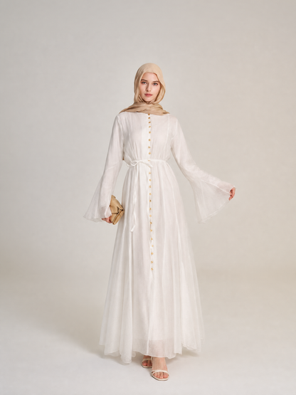 Elysia: linen maxi dress