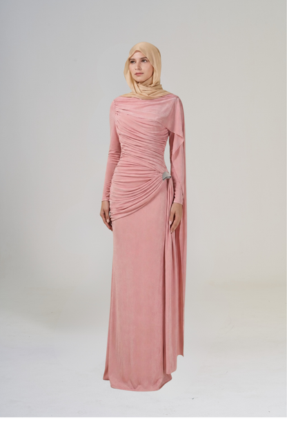 Elayna: Drape Dress