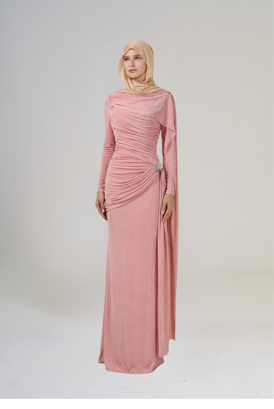 Elayna: Drape Dress