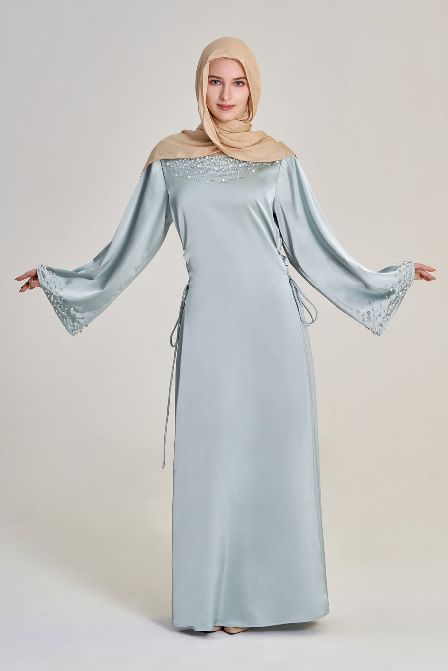 Ayla- Rhinestone and Pearl Dress