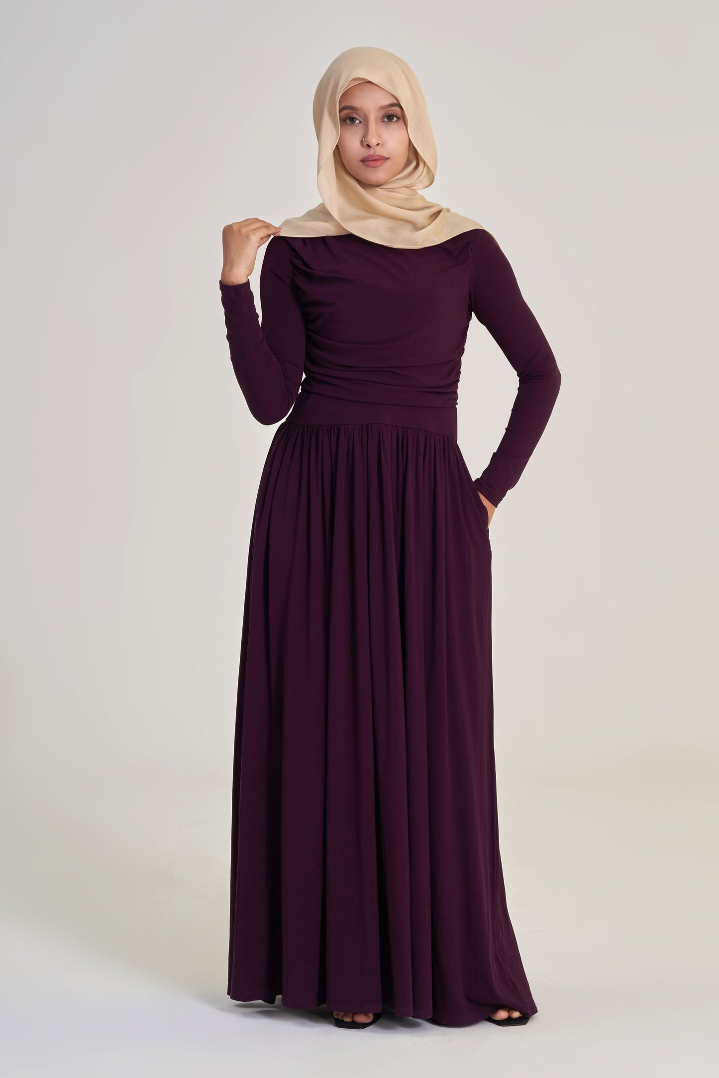 Amara: Drape Dress