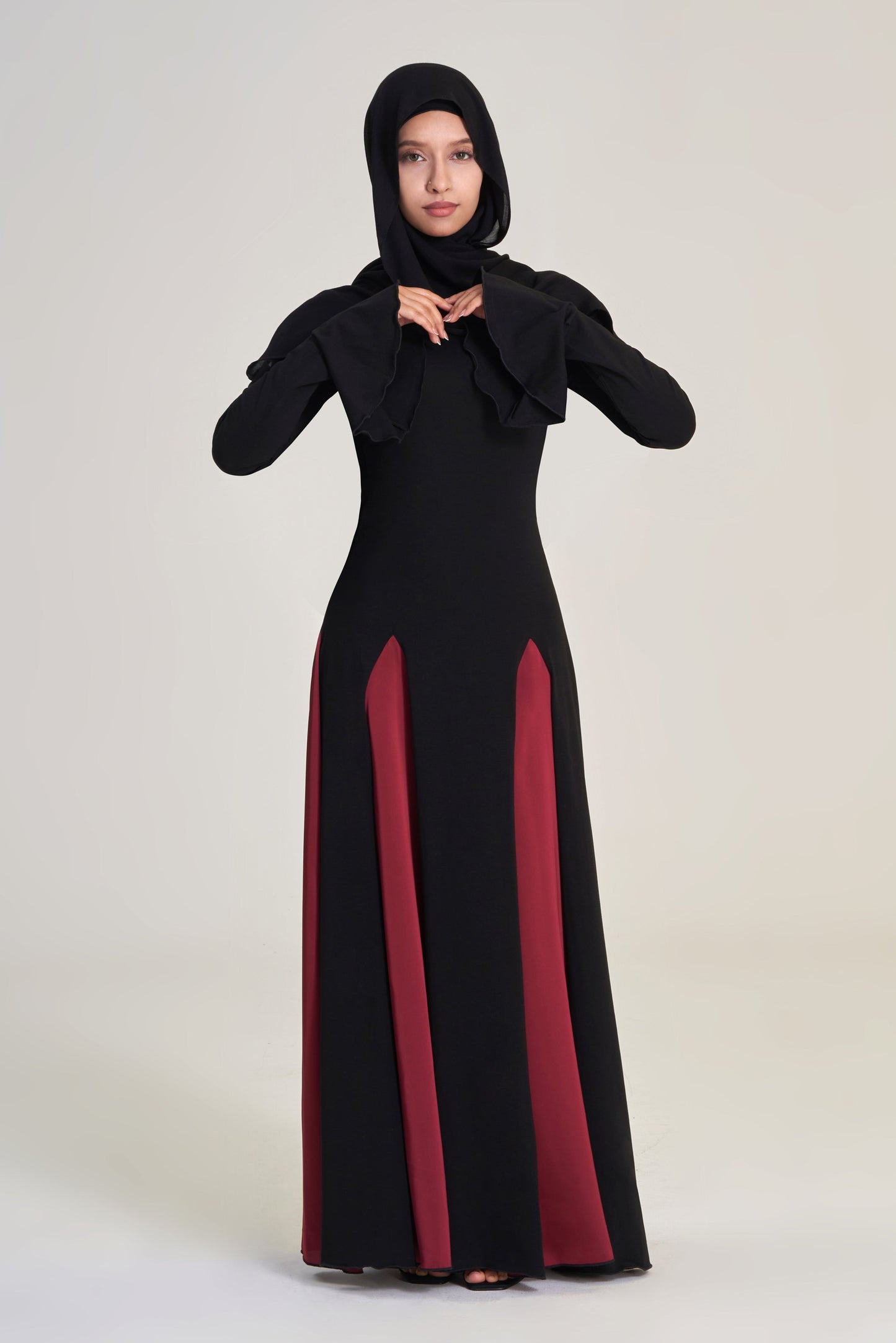 Nyra: Black & Red Dress