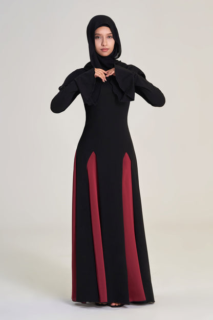 Nyra: Black & Red Dress