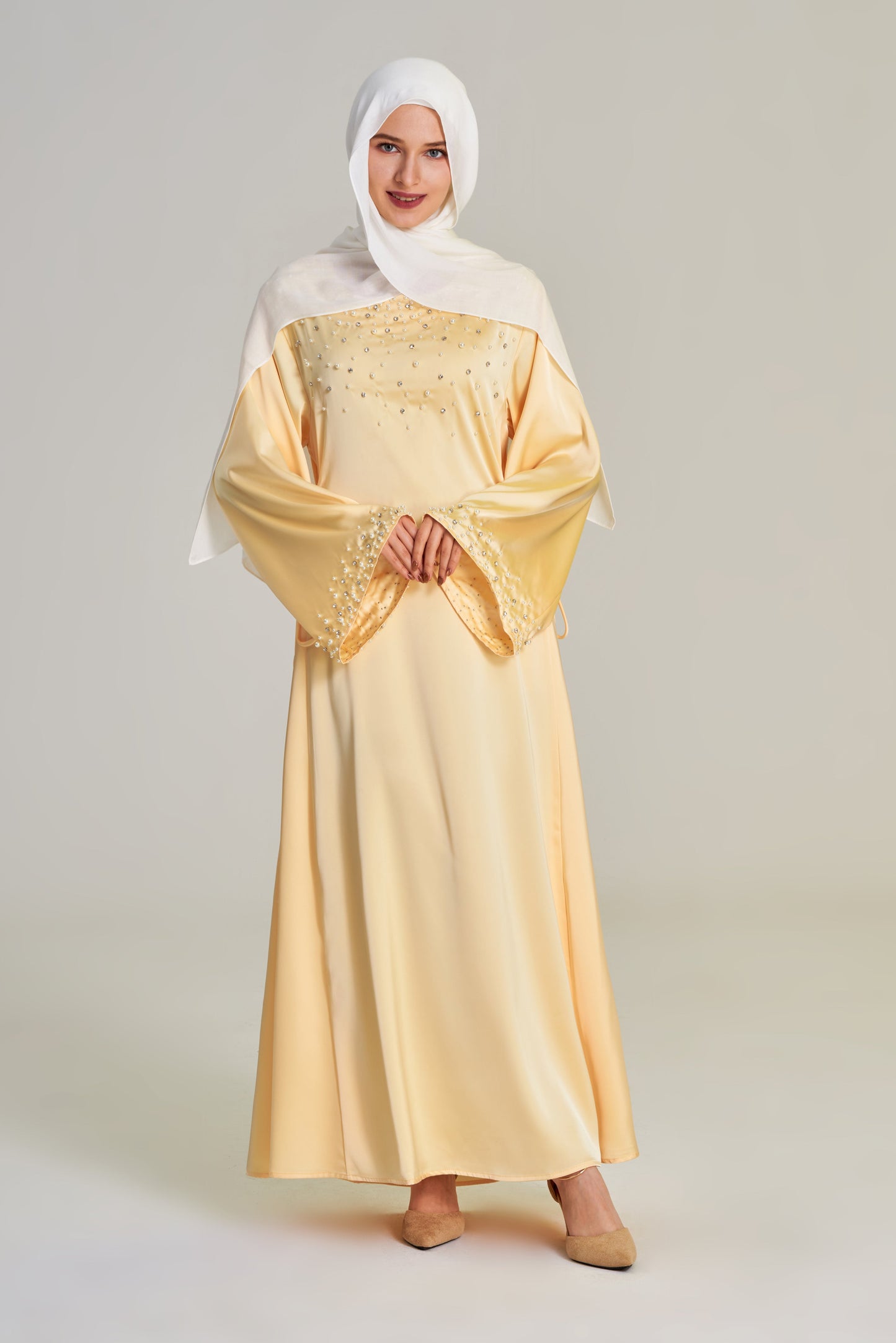 Ayla- Rhinestone and Pearl Dress