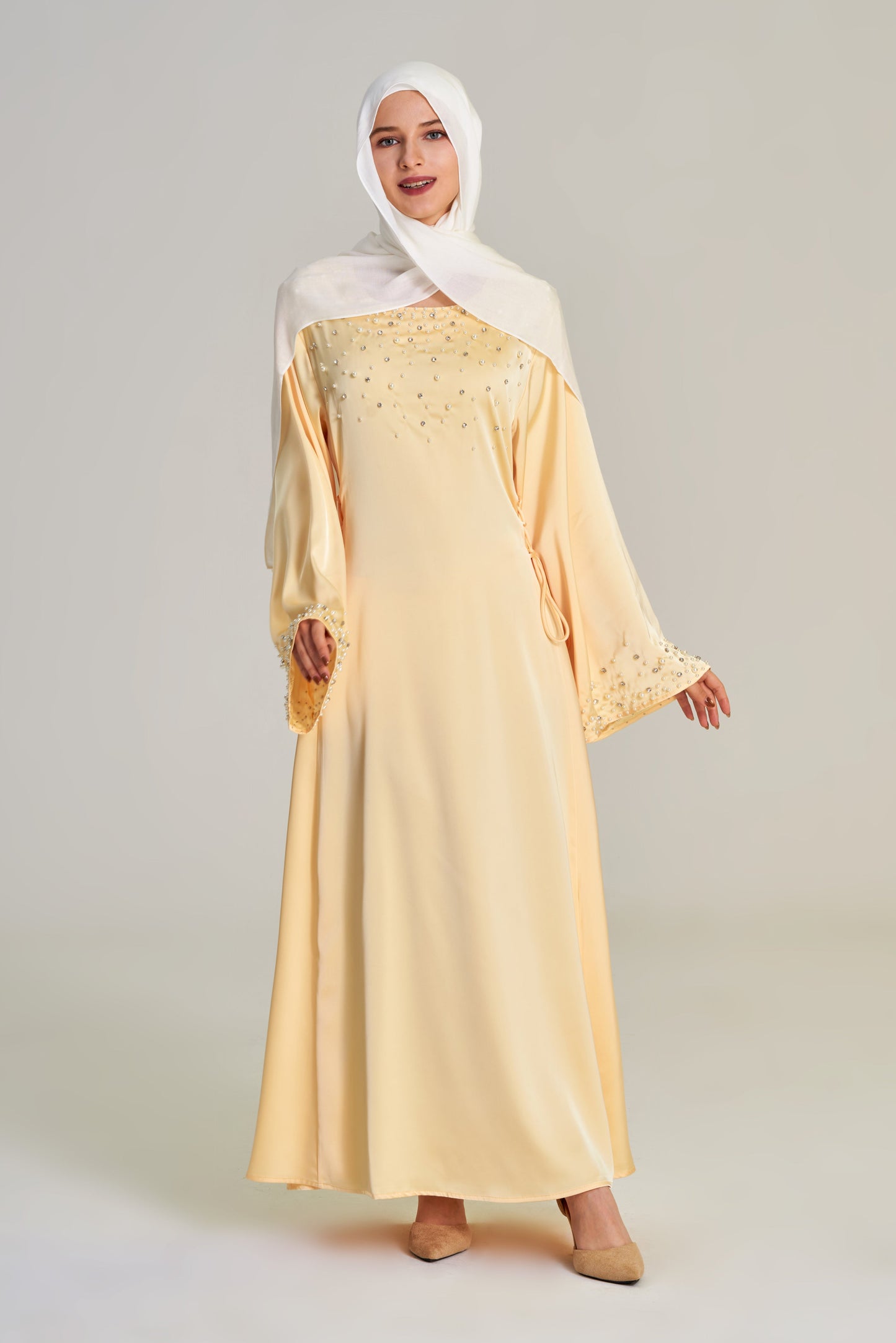 Ayla- Rhinestone and Pearl Dress