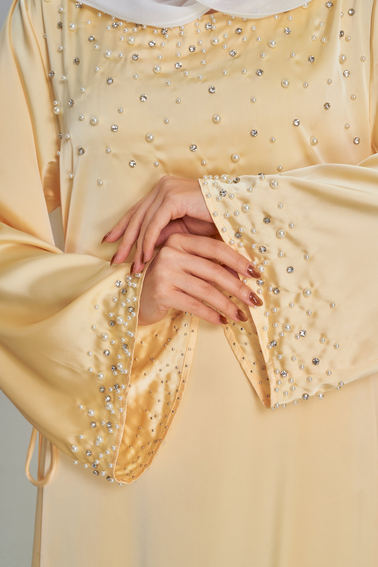 Ayla- Rhinestone and Pearl Dress