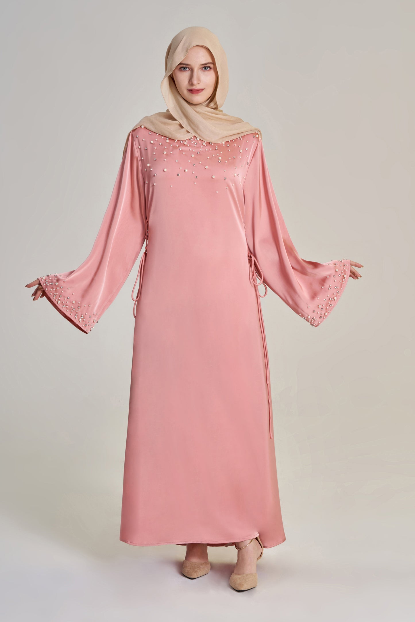 Ayla- Rhinestone and Pearl Dress