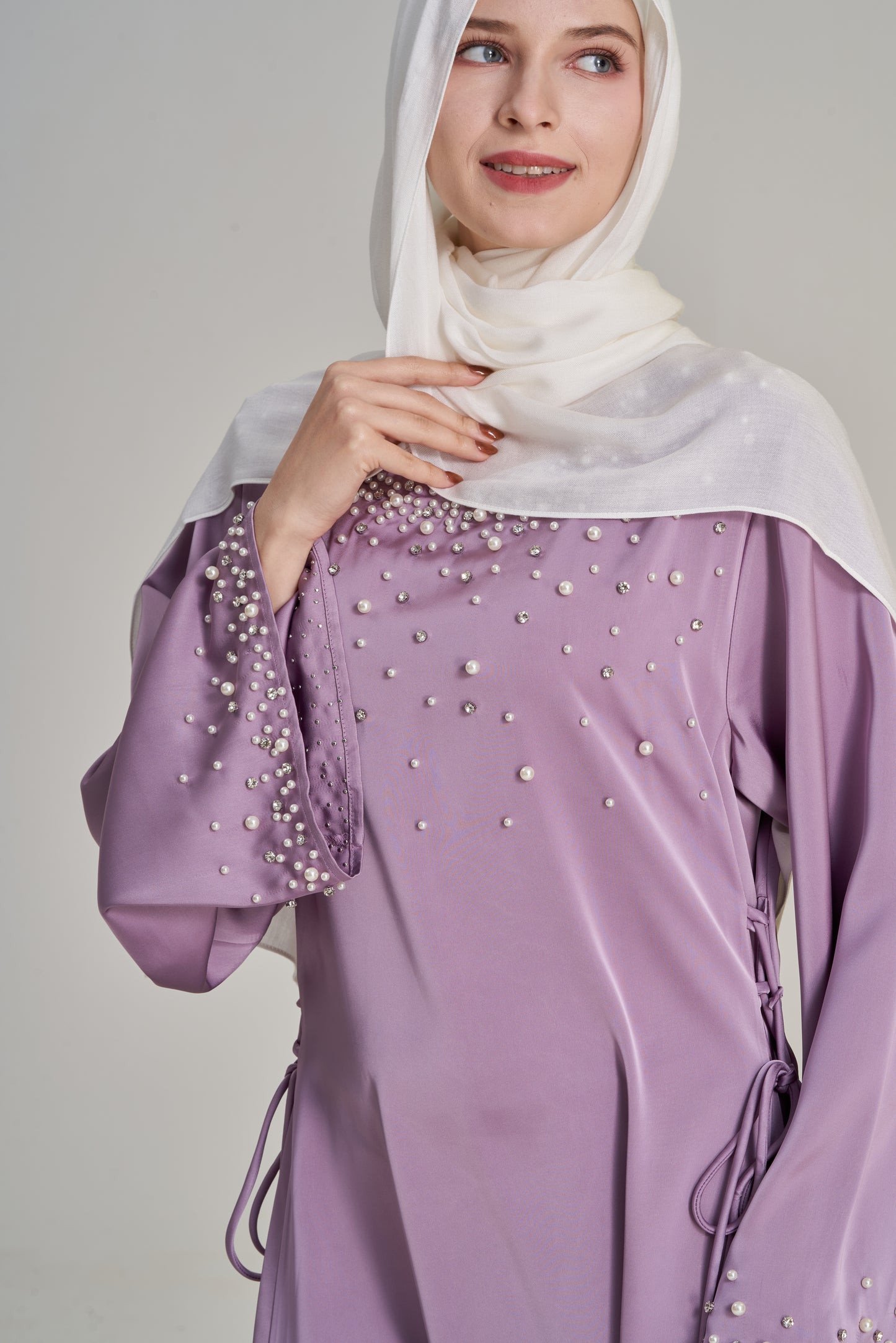 Ayla- Rhinestone and Pearl Dress